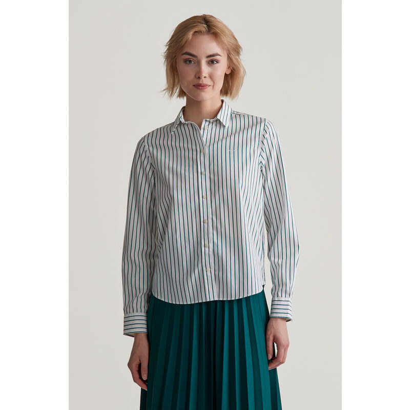 KOŠEĽA GANT REG POPLIN STRIPED SHIRT DEEP FOREST 56755562
