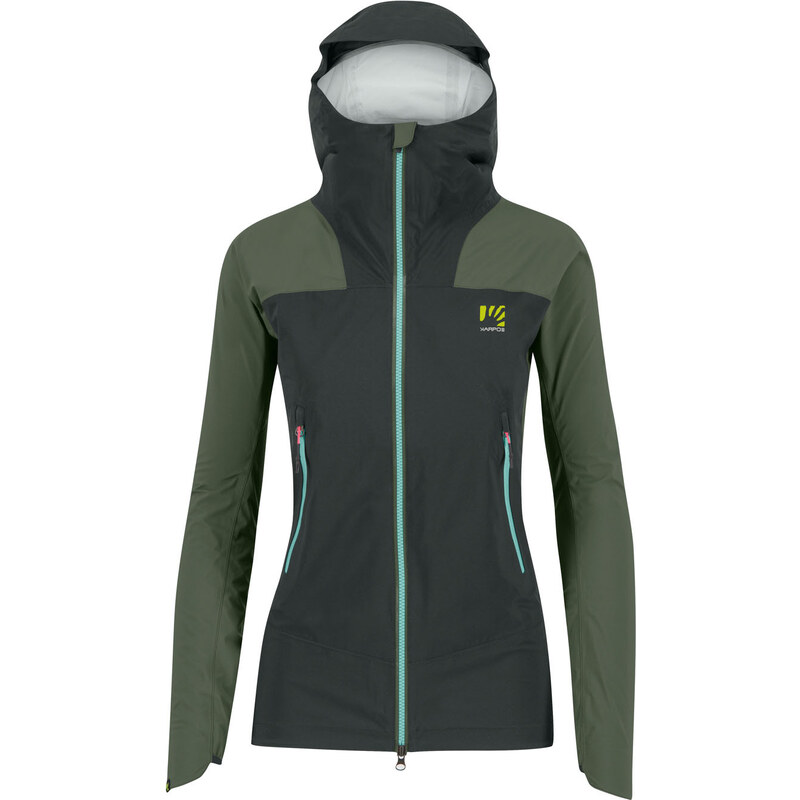 Karpos VALSESIA SHELL outdoorová bunda, dámska, black sand/thyme 58443743