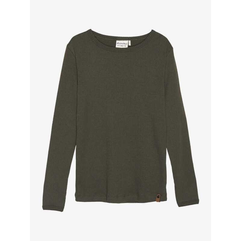 Minymo Tričko s dlhým rukávom Olive Night 56013372