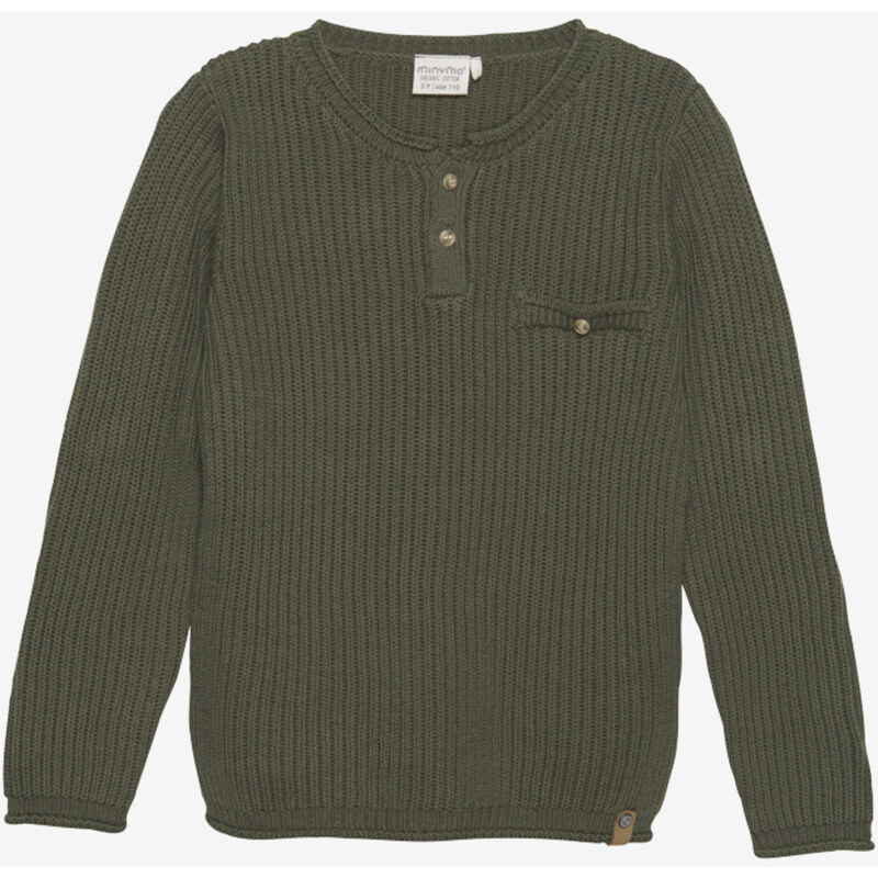 Minymo Sveter Olive Night 54472431