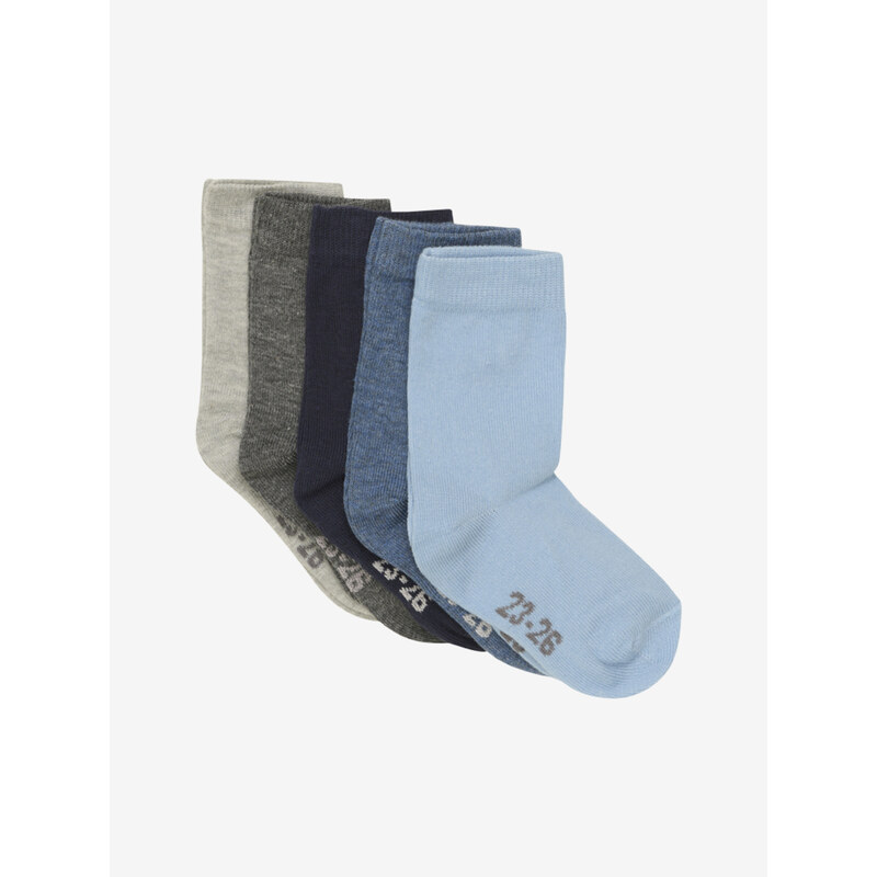Minymo Ponožky Dark Navy 5pack 54472658