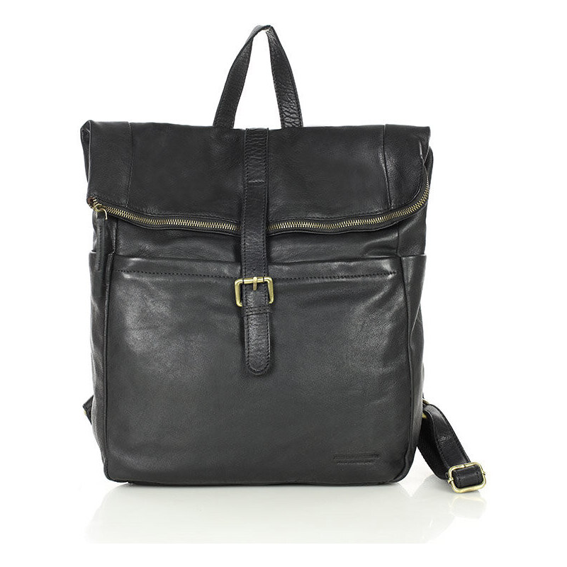 MARCO MAZZINI Dámsky kožený batoh na notebook | čierna vs107a 56761950