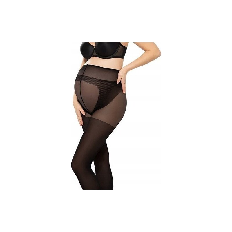 Čierne tehotenské silonky Gatta Body Protect 40 den 46133046