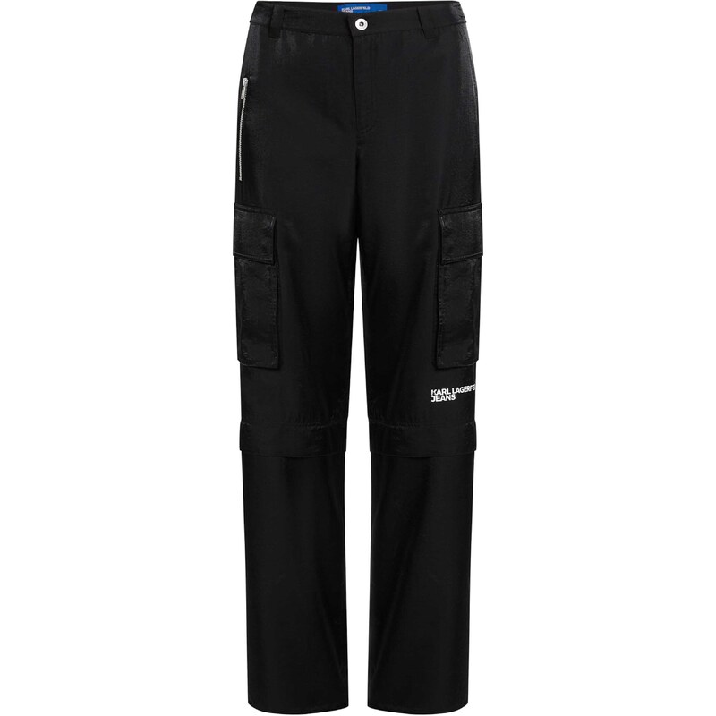 KARL LAGERFELD JEANS Kapsáče Iridescent čierna / biela 57130193