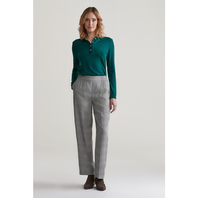 NOHAVICE GANT REL CHECK PRINT PULL ON PANT EVENING BLUE 56772032