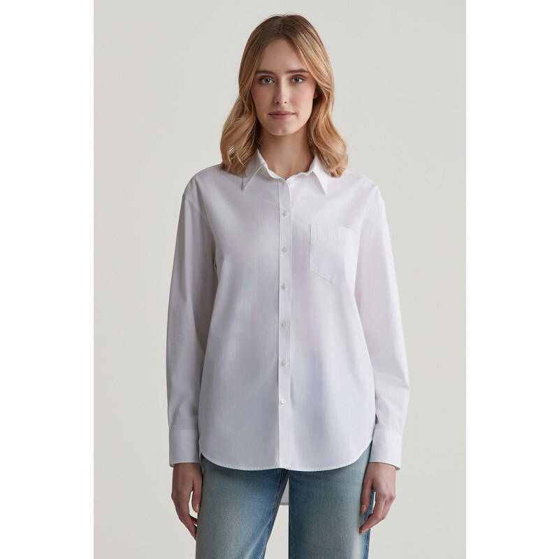 KOŠEĽA GANT REL POPLIN SHIRT WHITE 56772034