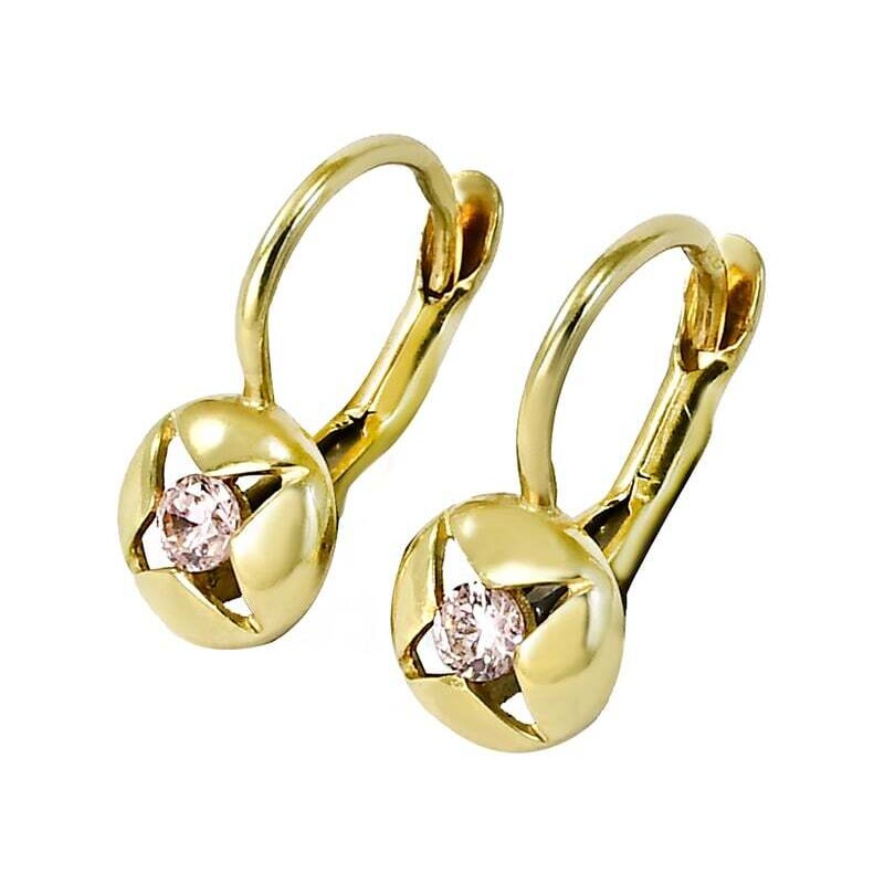 zlaté náušnice detské Glare 208 56779275