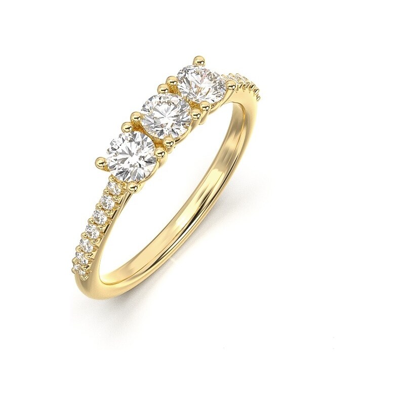 Prsteň zo žltého zlata 22155/Z/X 32029317