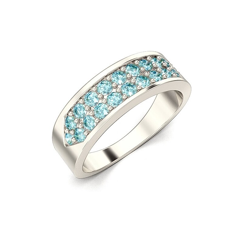 Diamantový prsteň z bieleho zlata 22171D/BB 33502922