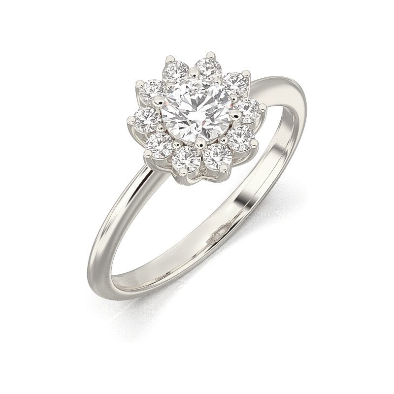 Žatecký Prsteň z bieleho zlata 2280/B/X 4839348