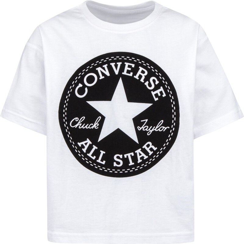 CONVERSE Tričko čierna / biela 54232478