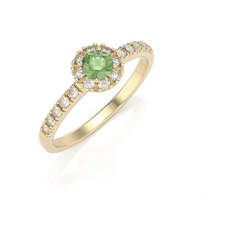 Halo prsteň zo žltého zlata 22186/ZZx 43100217