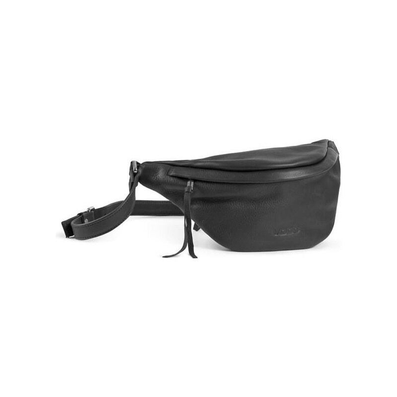 VOOC Kožená ľadvinka unisex čierna 56783220