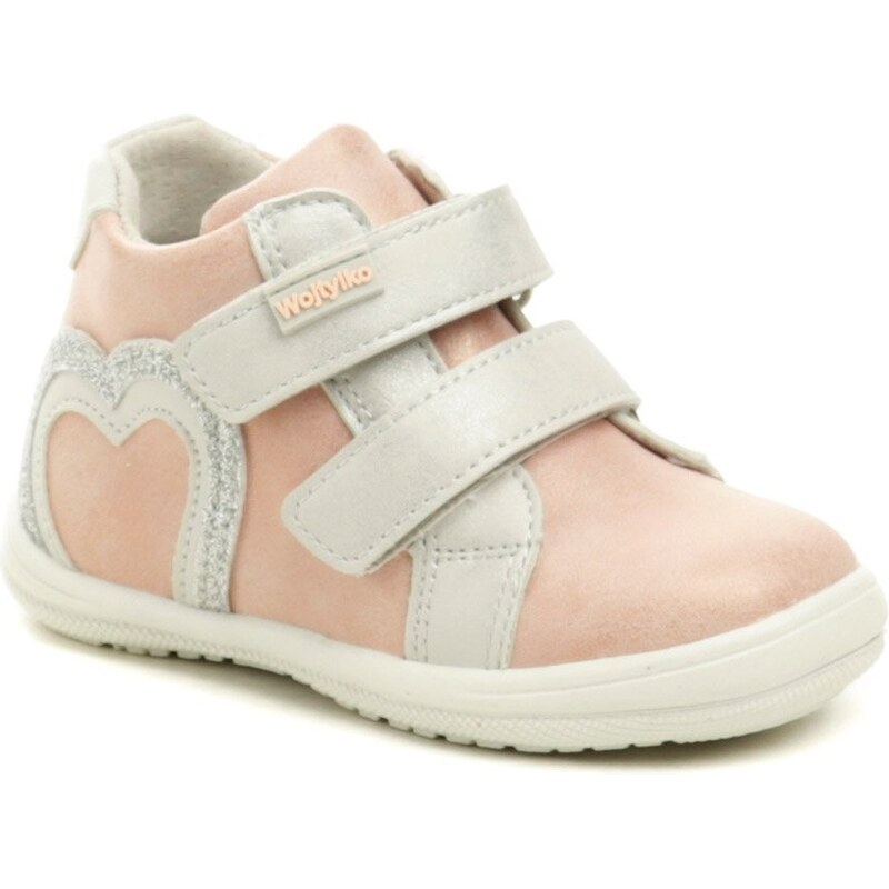 Wojtylko 1T24386 ružové detské poltopánky 56784822