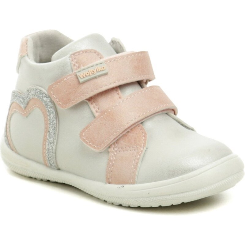Wojtylko 2T24386 strieborné detské poltopánky 56784825
