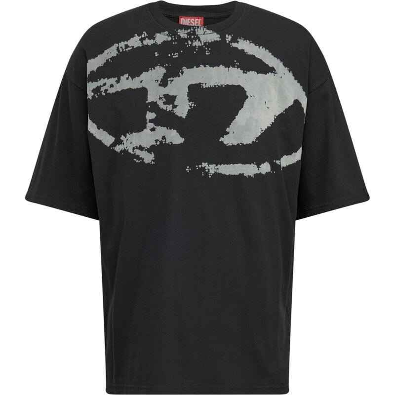 DIESEL Tričko T-BOXT-N14 sivá / čierna 64864711