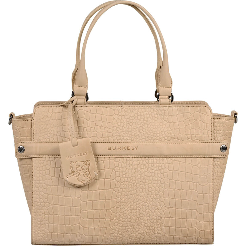 Dámska kožená kabelka Burkely Holle - béžová 56800641