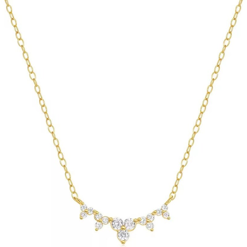 Olivie Strieborný náhrdelník FRANCHESKA GOLD 9065 57825513