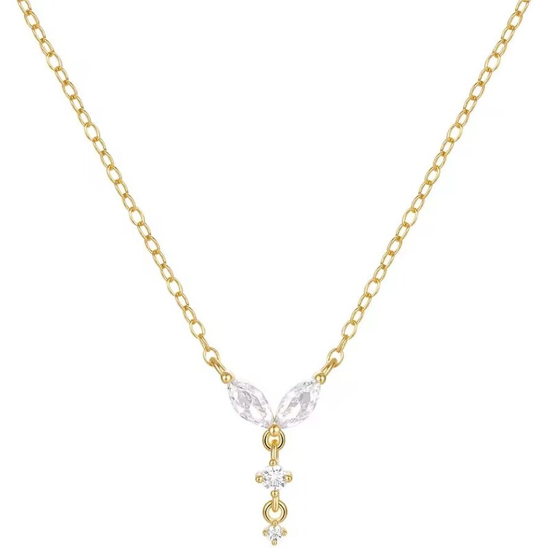 Olivie Strieborný náhrdelník VIOLA GOLD 9068 57825516