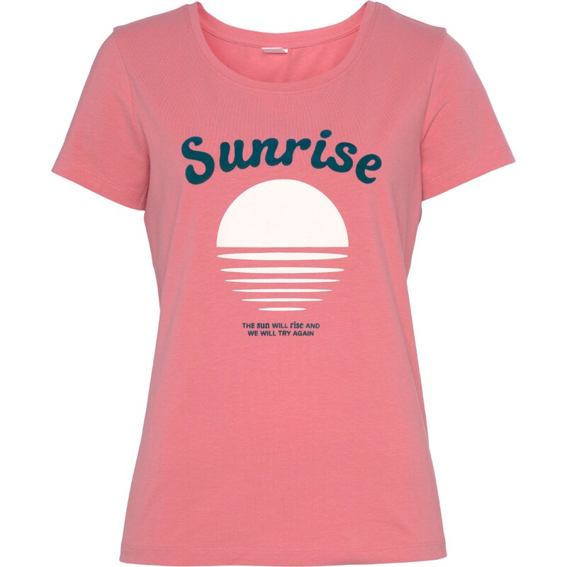 VIVANCE Tričko ružová / čierna / biela 54337691