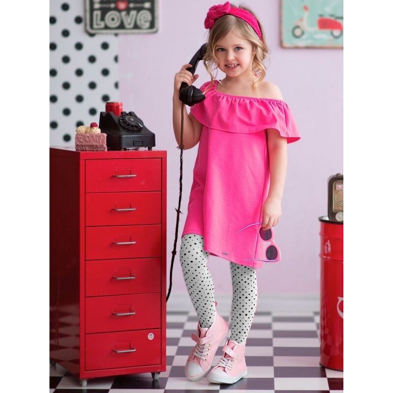 Detské vzorované pančuchy BUBBLES 40 DEN Knittex 67581638