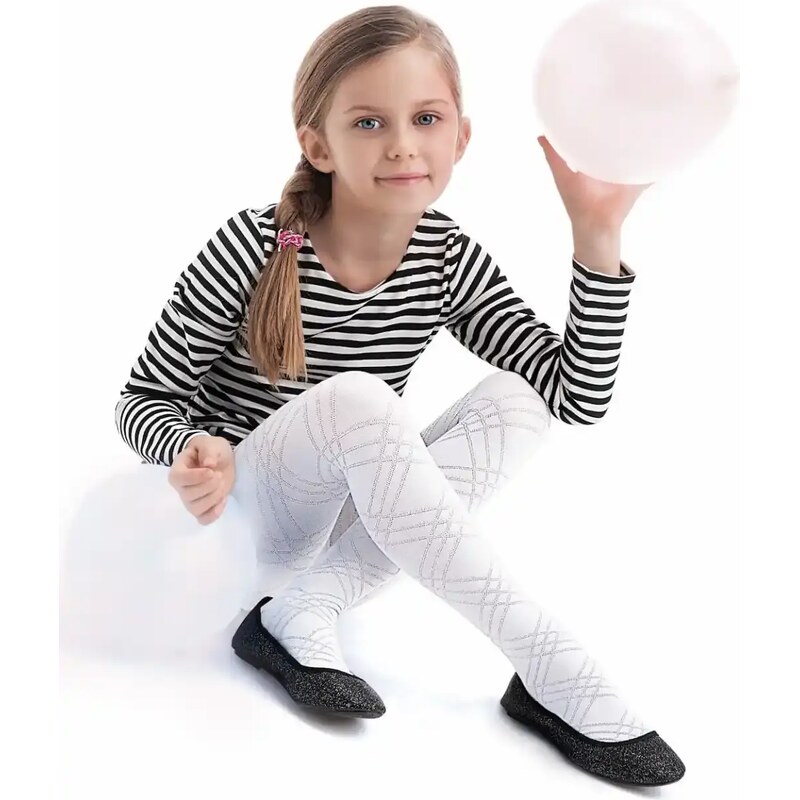 Dievčenské vzorované pančuchy BRENDA Knittex 67581647