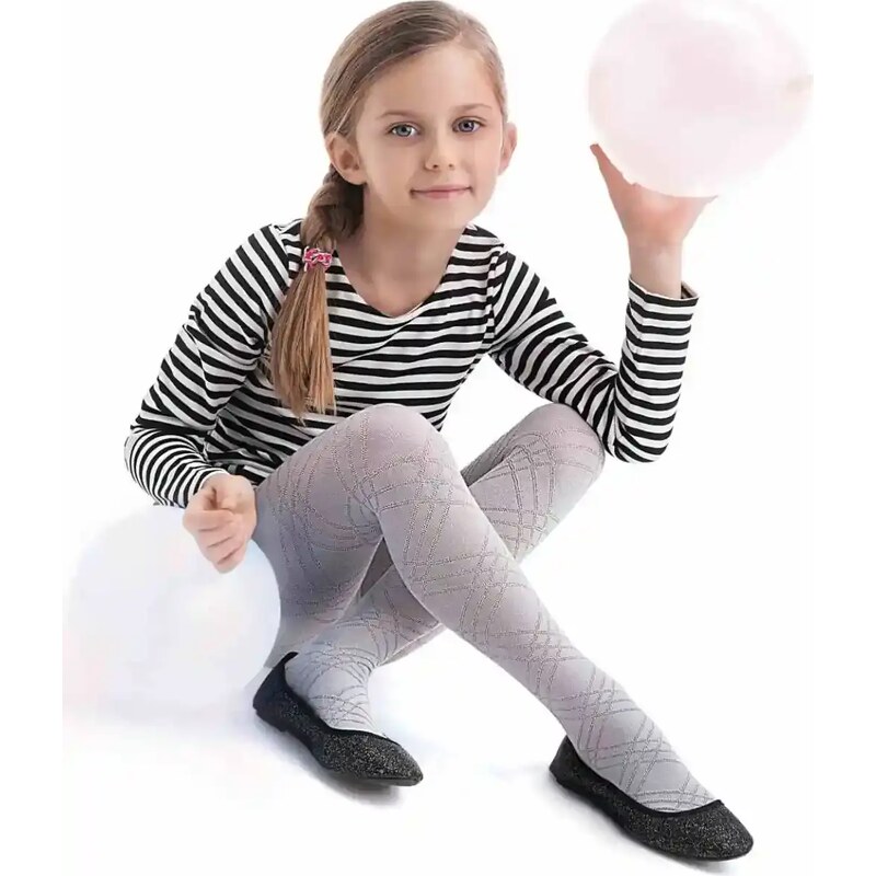 Dievčenské vzorované pančuchy BRENDA Knittex 67581649