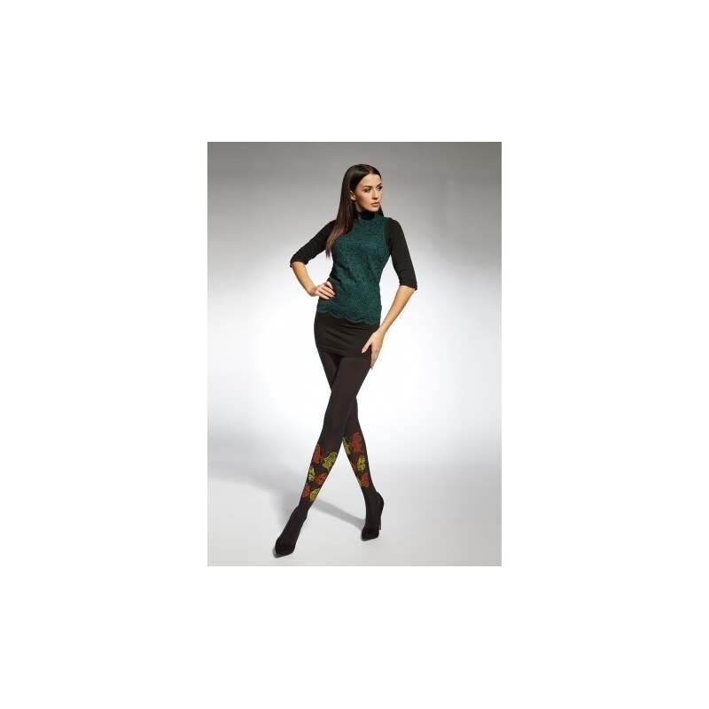 Pančuchy s farebnými motýľmi BUTTERFLY 40 DEN Adrian 67581794