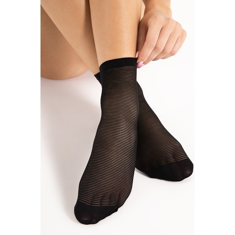 Pruhované ponožky G 1150 ANNA 20 DEN Fiore 67581902