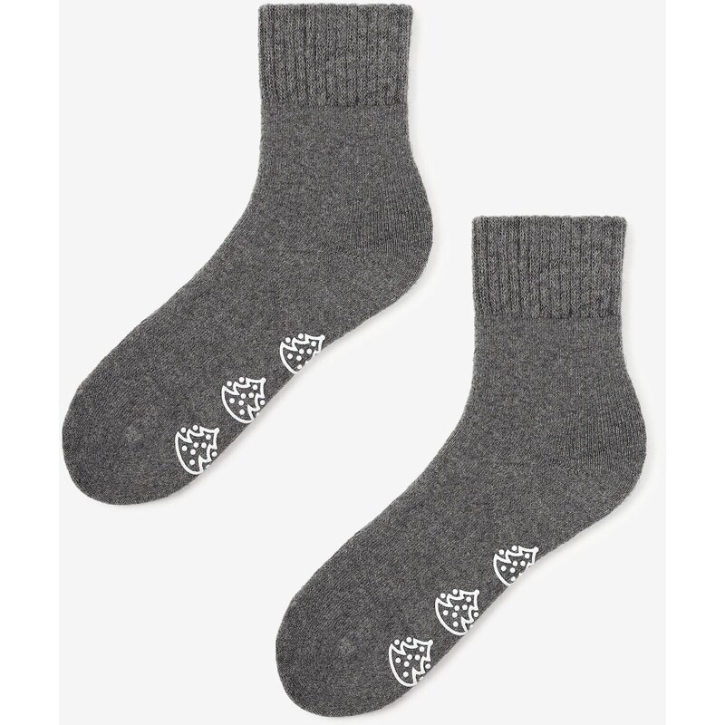 Hladké teplé dámske protišmykové ponožky ANGORA ABS TERRY X45 Marilyn 67582093