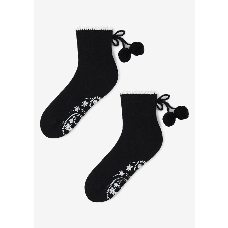 Teplé dámske ponožky s brmbolcami ANGORA ABS TERRY X41 Marilyn 67582095