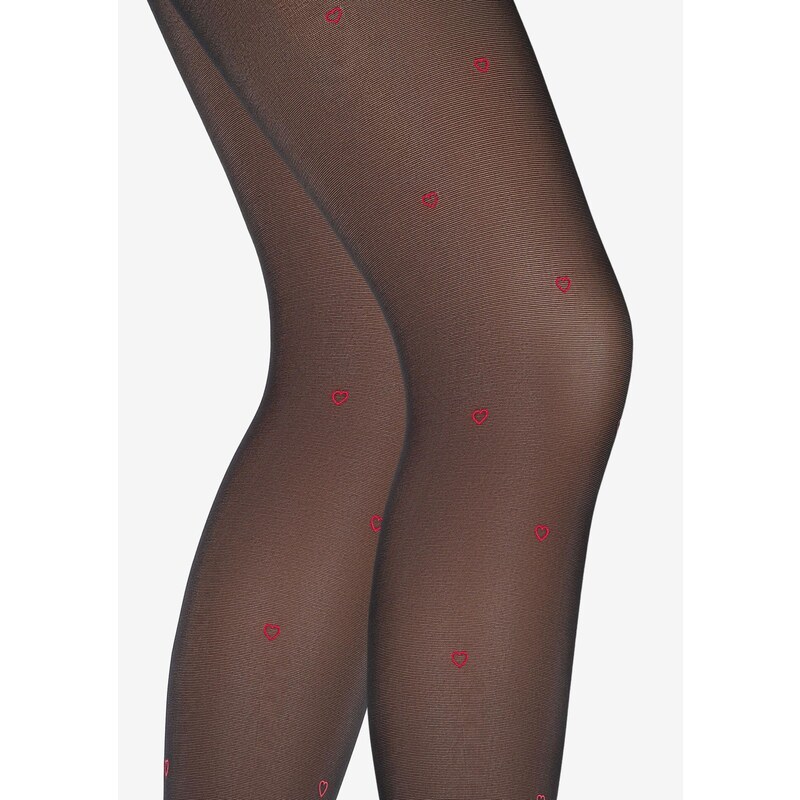 Dámske pančuchy so srdiečkami EMMY C07 Marilyn 67582137