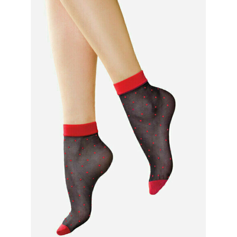 Bodkované ponožky POIS ROSSI 20 DEN Lores 67582275