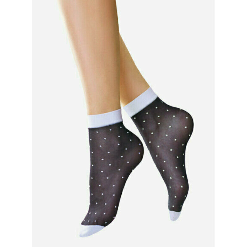 Bodkované ponožky POIS BIANCHI 20 DEN Lores 67582276