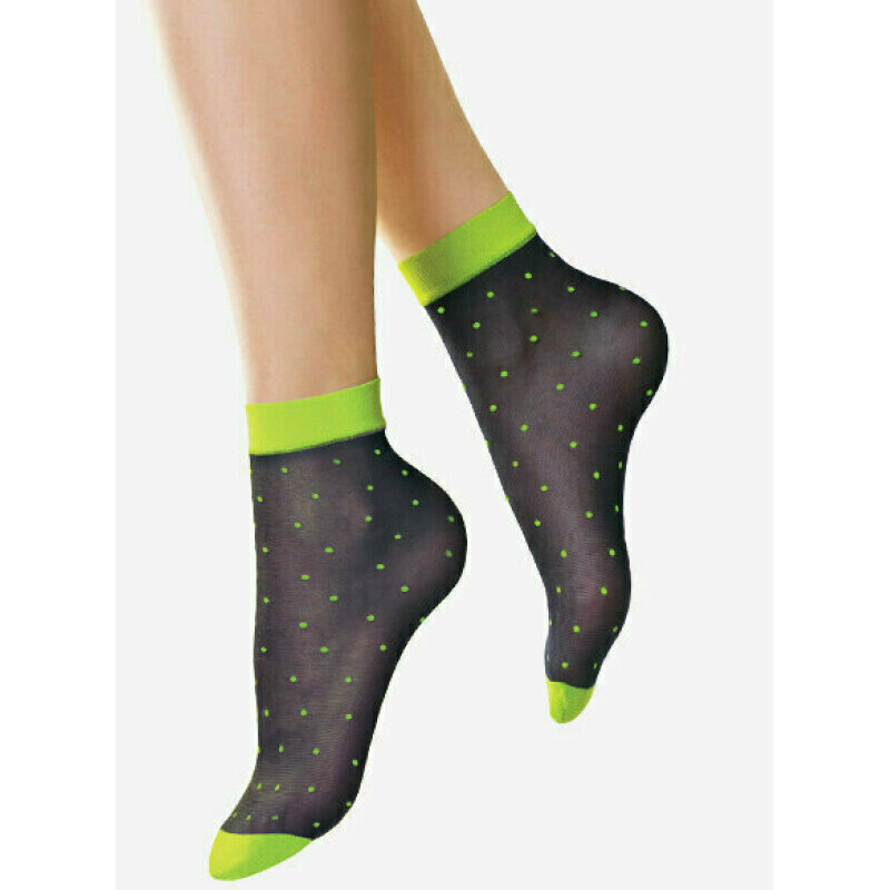 Bodkované ponožky POIS GIALI 20 DEN Lores 67582277