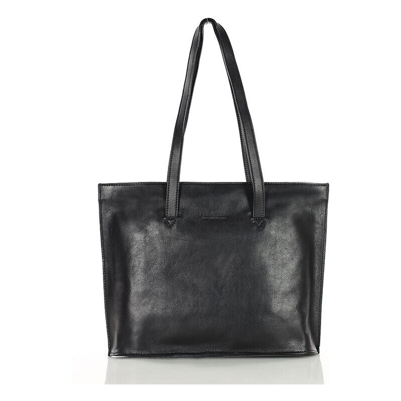 MARCO MAZZINI Kožená business taška | čierna 420c 56876112