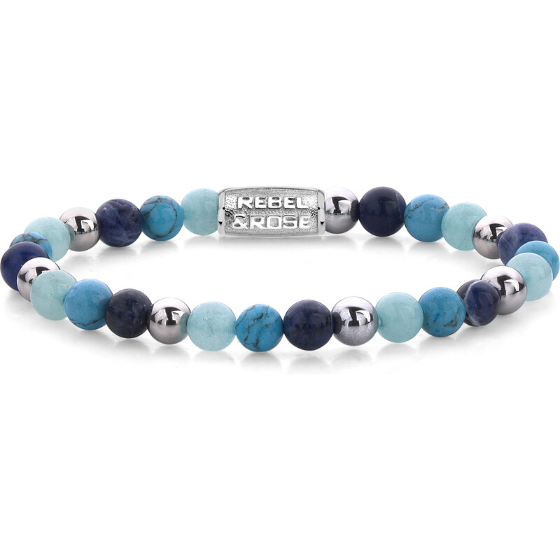 Dámsky guličkový náramok Rebel & Rose, Blue Summer Vibes, 6 mm 64843717