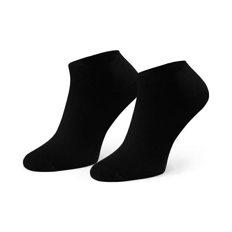 BASIC Čierne pánske členkové bambusové ponožky Art. 094 AD27, BLACK 56896615