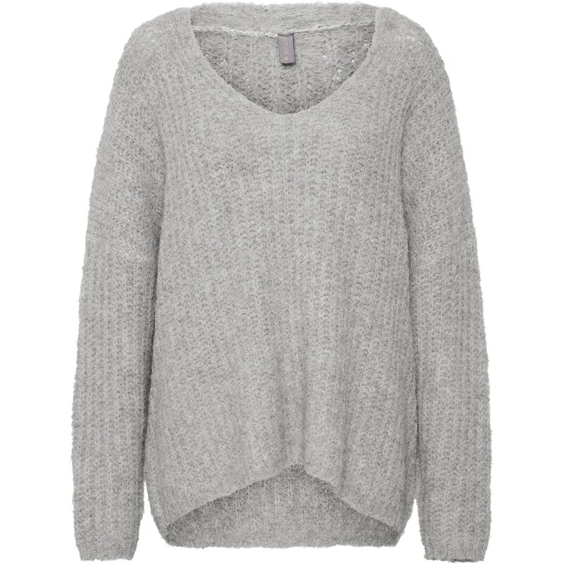 CULTURE Sveter Brava sivá melírovaná 58382671