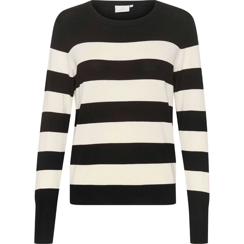 Kaffe Sveter Lizza čierna / biela 57047834