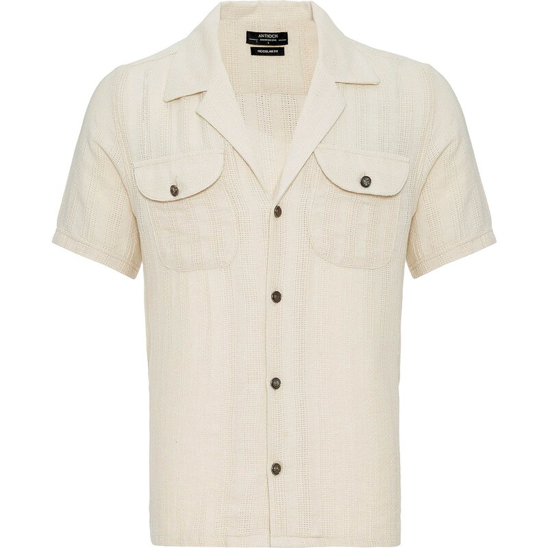 Antioch Košeľa béžová / čierna 56909432