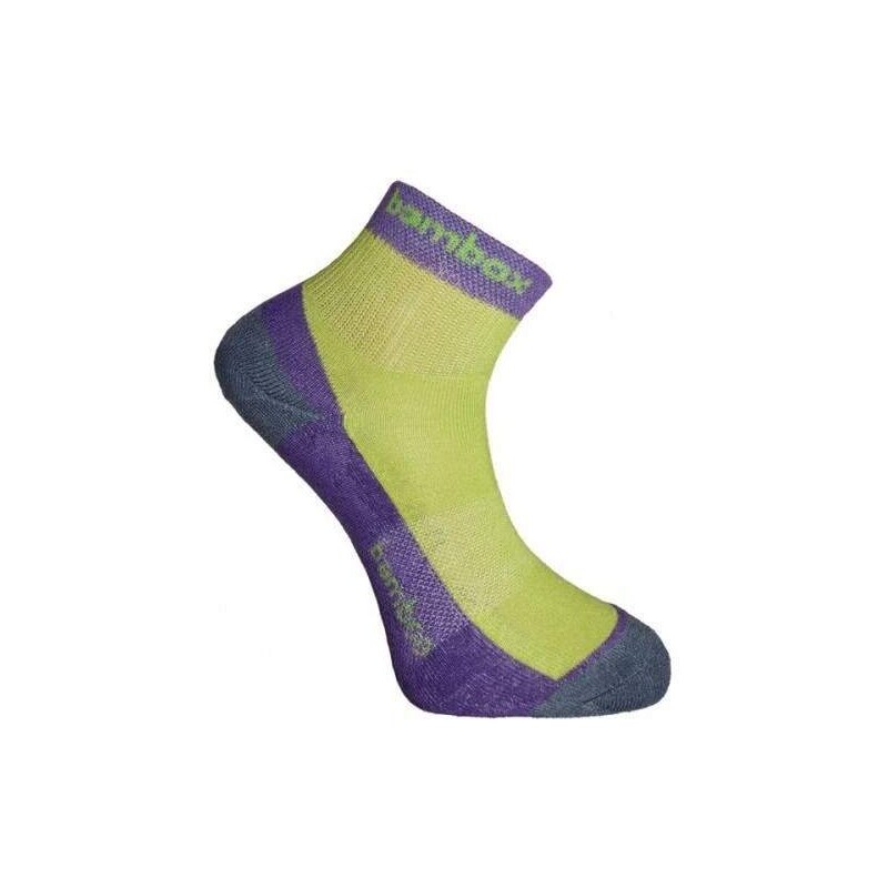BX-2 FUN bambusové členkové ponožky BAMBOX fialová / limetka 39-42 1 56925072