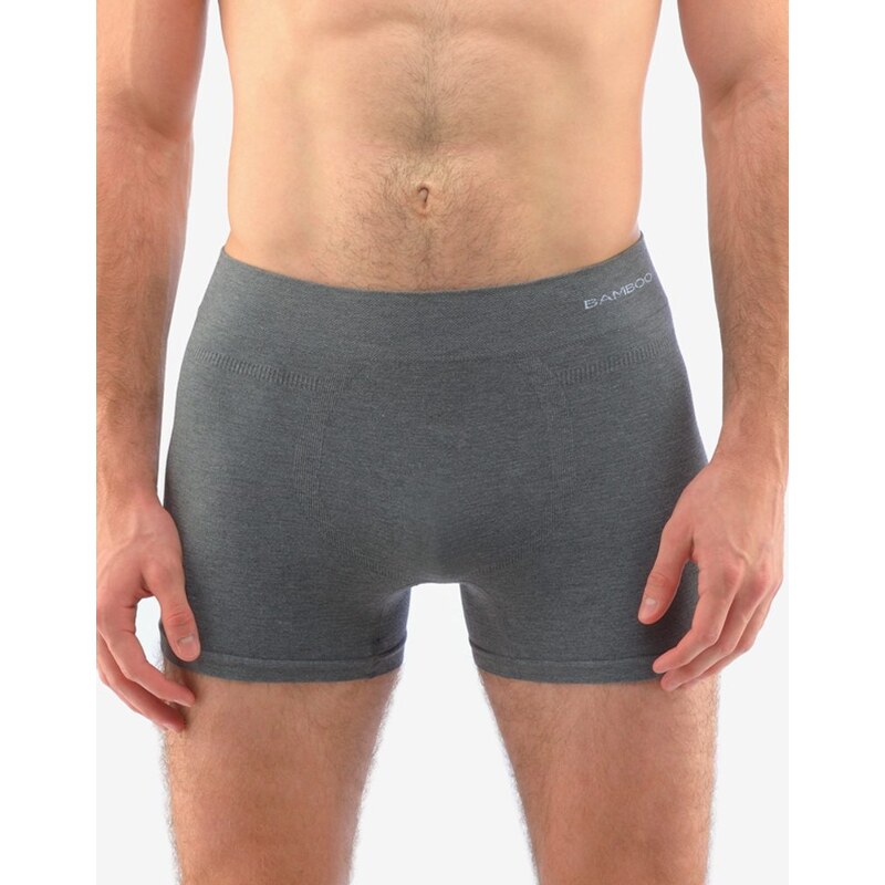 Pohodlné šedé pánske boxerky ECO bamboo 65897059