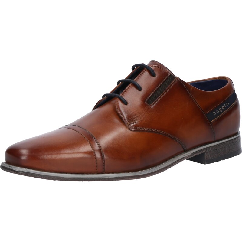 bugatti Šnurovacie topánky Armo námornícka modrá / hnedá 56955390