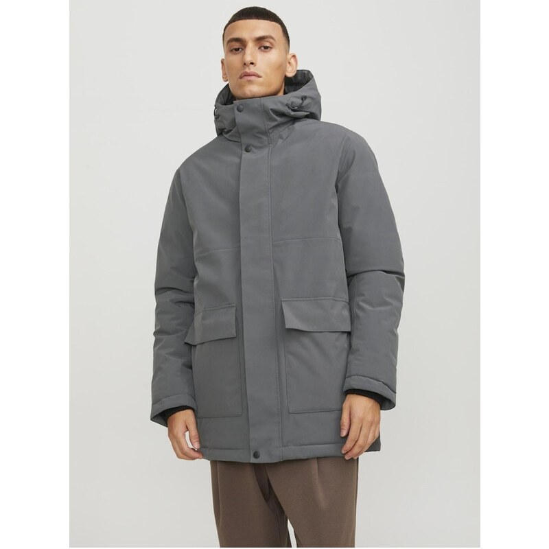 Tmavosivá pánska zimná parka Jack & Jones Tate 50628871