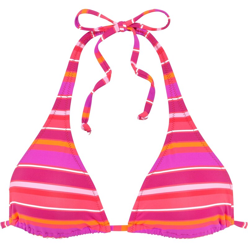 s.Oliver Bikinový top fialová / svetlooranžová / ružová / biela 63146267