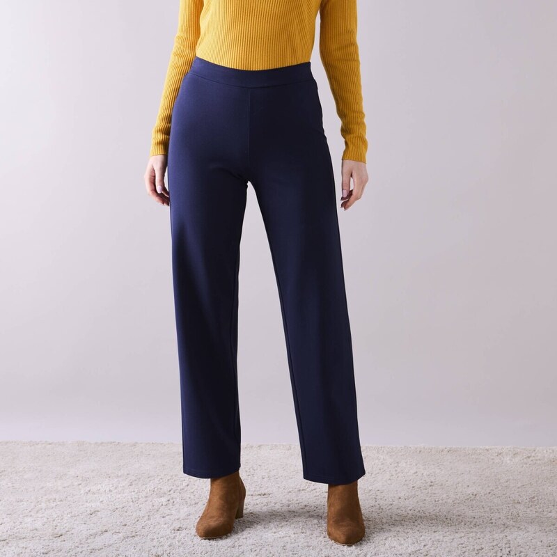 Široké nohavice z úpletu Milano nám. modrá 036 Blancheporte 56966755