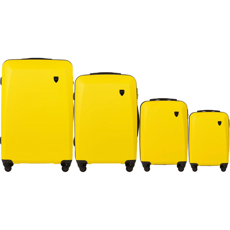 ŽLTÁ SADA ŠTYROCH CESTOVNÝCH KUFROV 0125, Luggage 4 sets (L,M,S,XS) 67663502