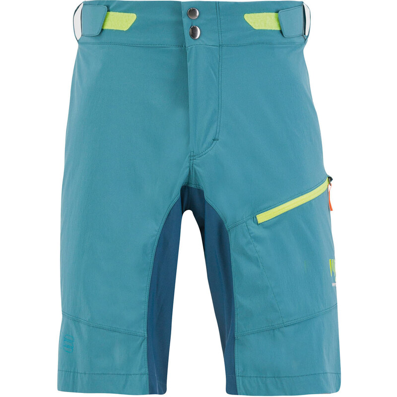 Karpos Val Viola Kraťasy modrozelené/žlté fluo 58443735