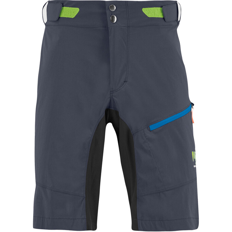 Karpos Val Viola Kraťasy modré/čierne/zelené fluo 58443733